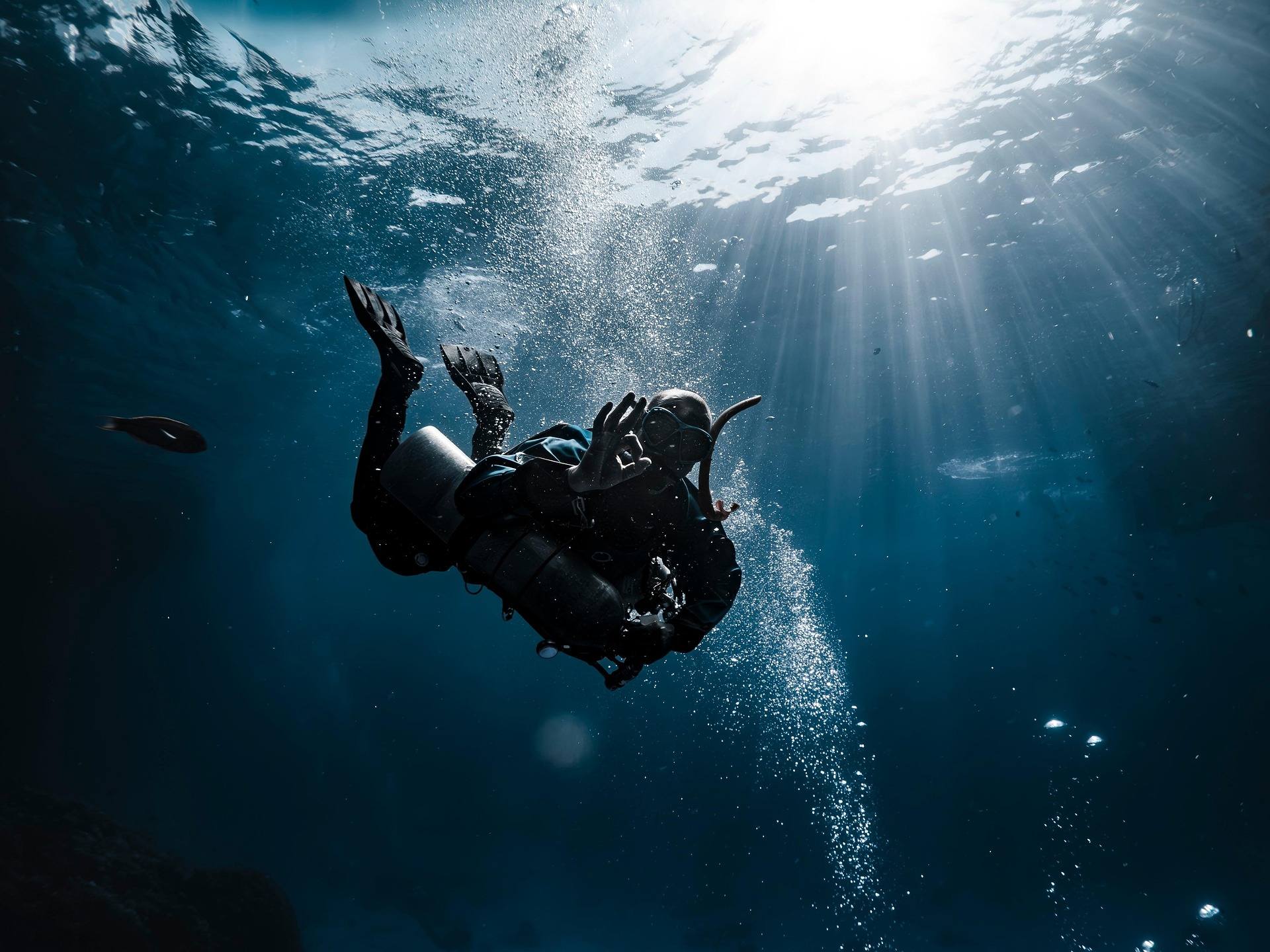 Deep Diving among coral reefs in Mirissa